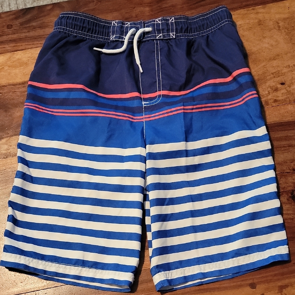 Carter's Navy and White Kid's Swim Shorts